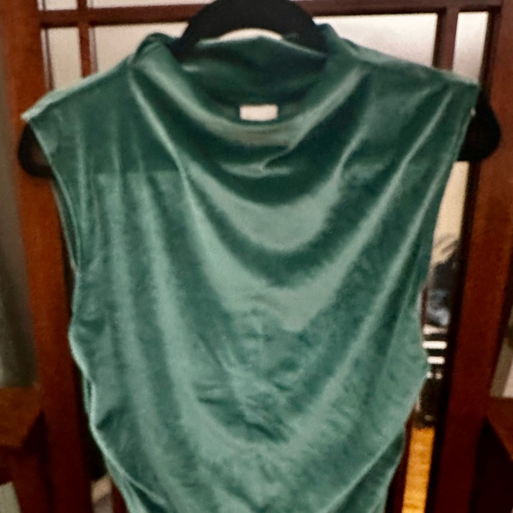 a new day Teal Velvet Women's Blouse